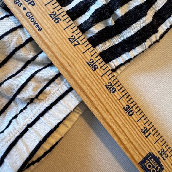 Umgee Top Large White Black Striped Linen Blend Sleeveless Loose Fit - Picture 9 of 9